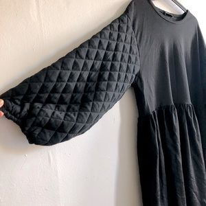 ZARA Paris Quilted Sleeve Princess Dress L